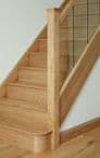 Solid Oak Left Hand Bullnose Stair Tread & Riser Cladding Kit 22x270x1000mm